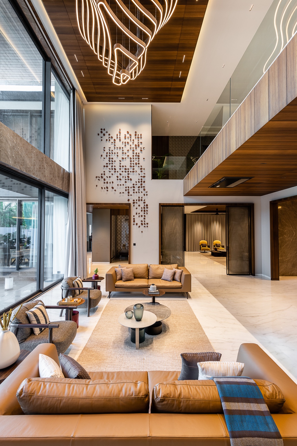 G.R. Asodaria double-height living room